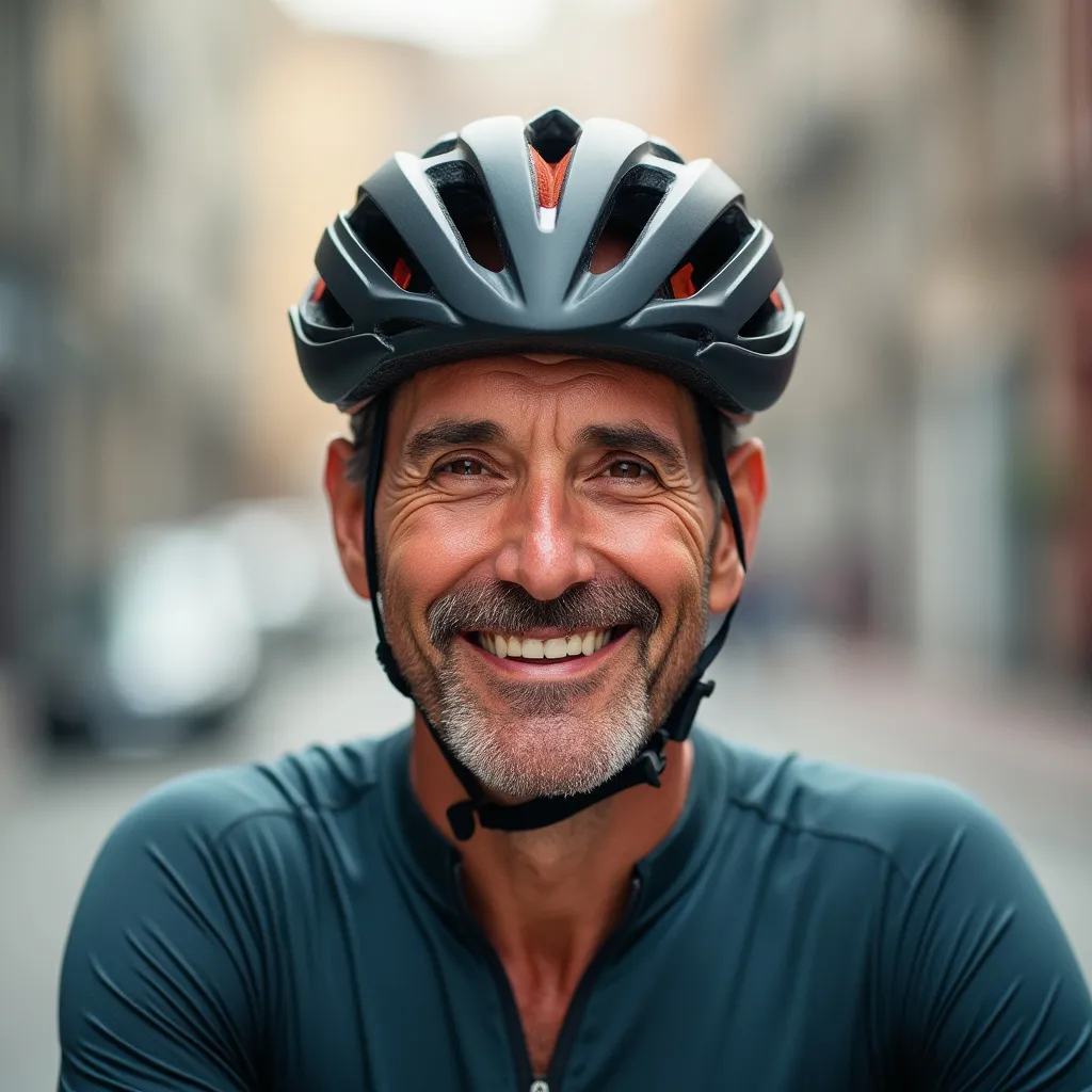 Foto de Marcos Vega, ciclista urbano
